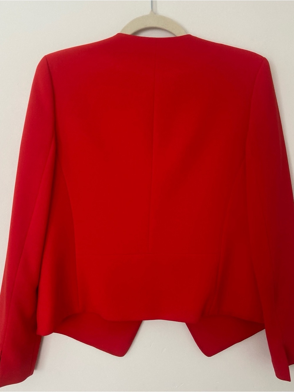 Judith and Charles Red Open Front Tailored Blazer size 8 - Picture 8 of 11
